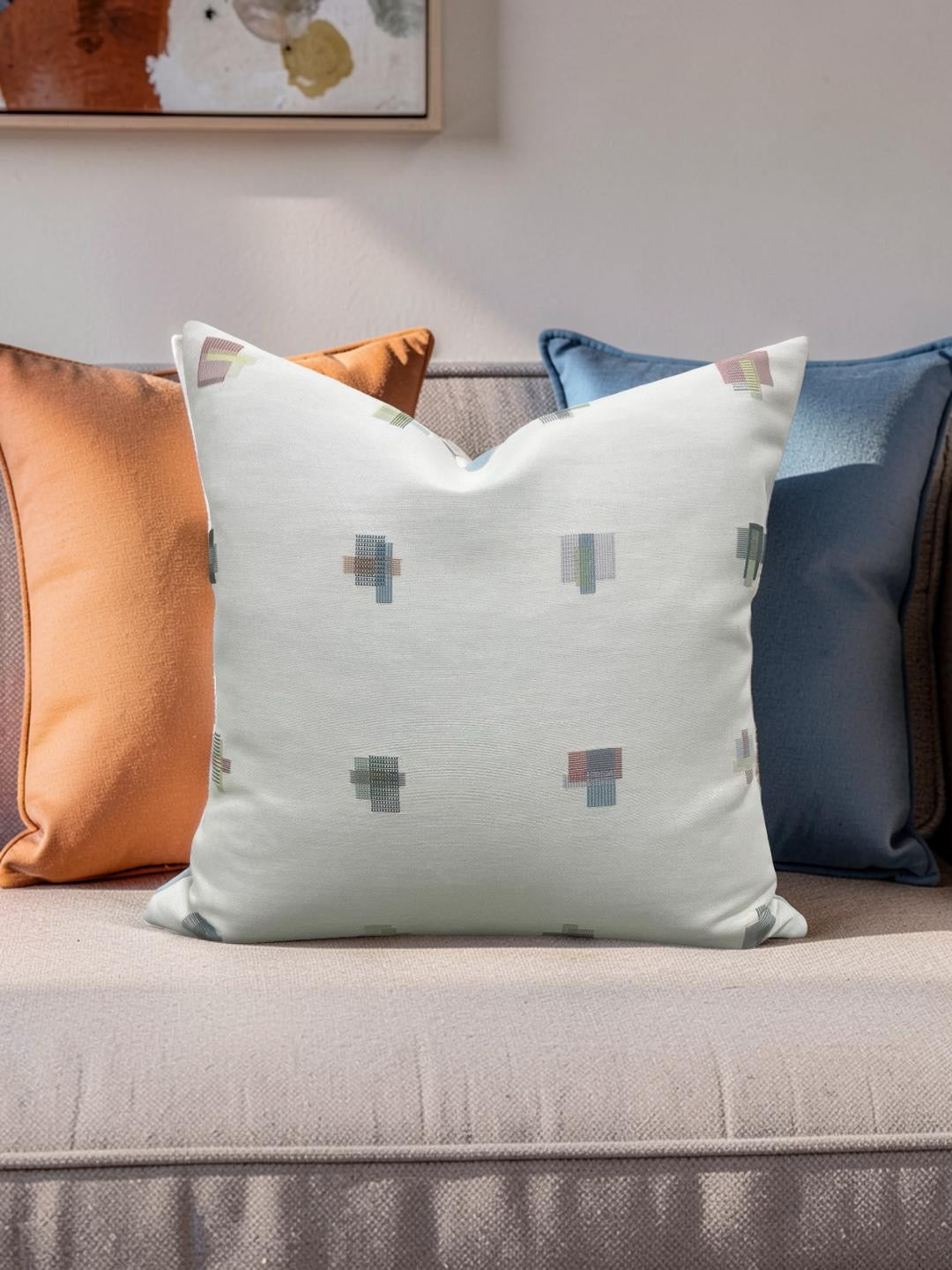 Decorative Pillow Eggshell 18x18" Knife Edge Cover