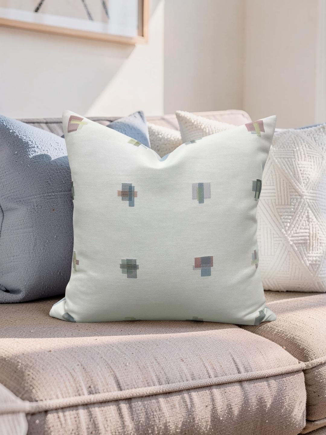 Decorative Pillow Eggshell 18x18" Knife Edge Cover