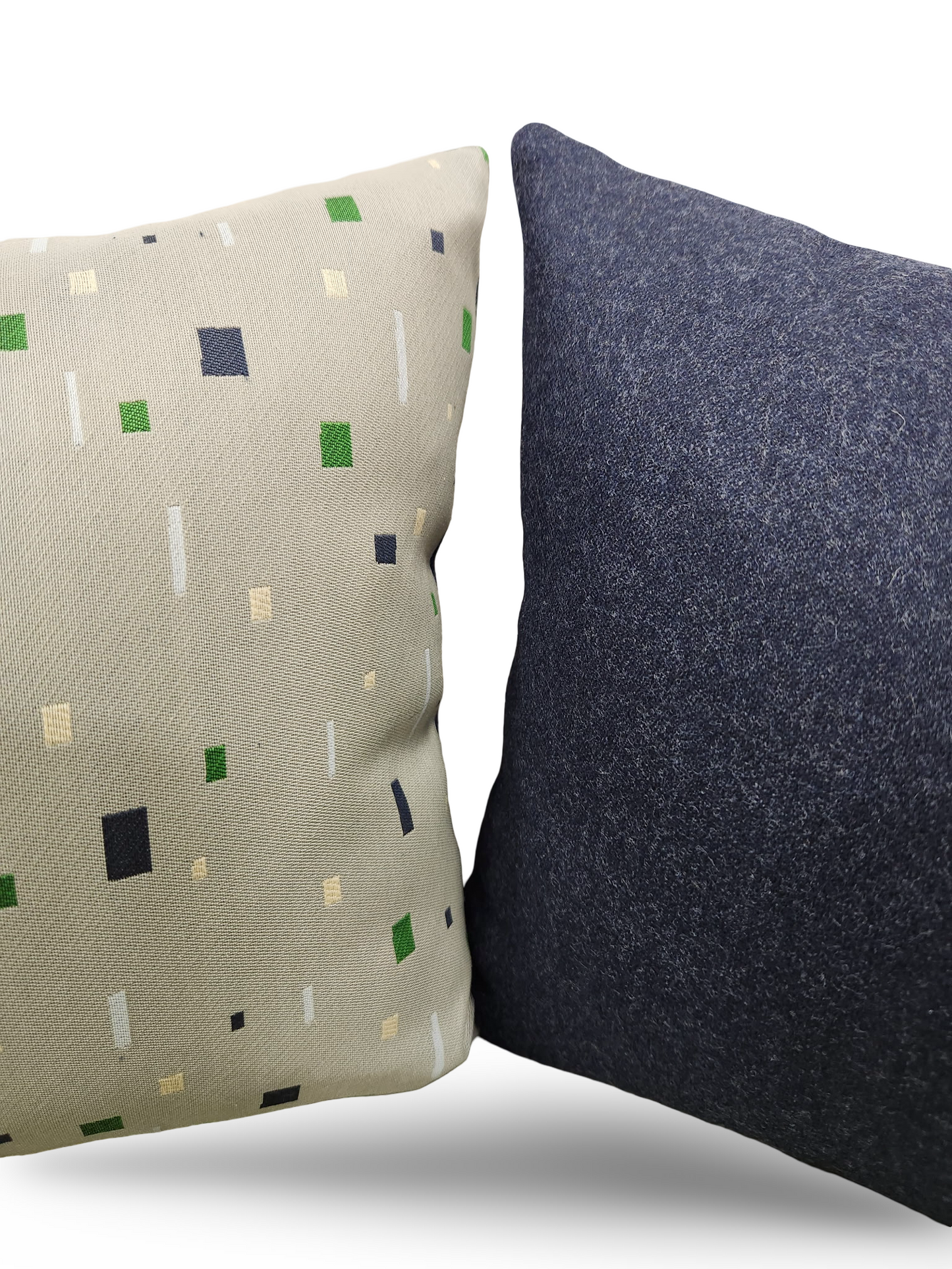 Lumbar Pillow Emerald on Grey 12x18" Knife Edge Cover