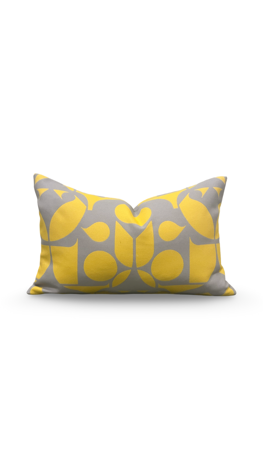 Outdoor Fabric Mister Enliven 12x18" Knife Edge Decorative Lumbar Pillow