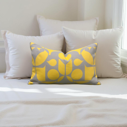 Outdoor Fabric Mister Enliven 12x18" Knife Edge Decorative Lumbar Pillow