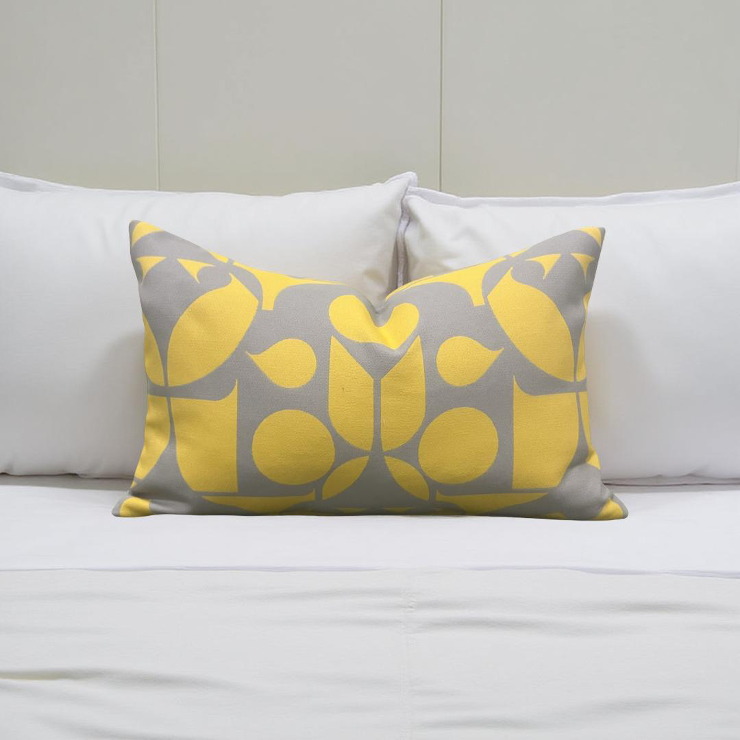 Outdoor Fabric Mister Enliven 12x18" Knife Edge Decorative Lumbar Pillow