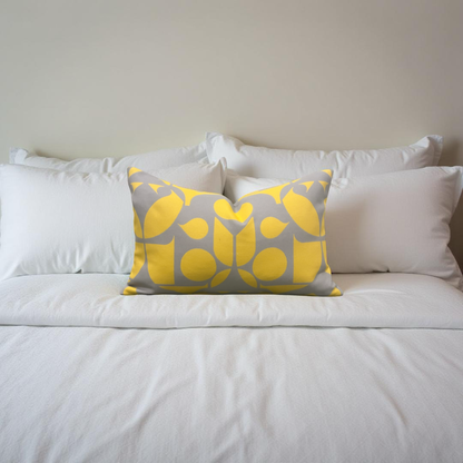 Outdoor Fabric Mister Enliven 12x18" Knife Edge Decorative Lumbar Pillow