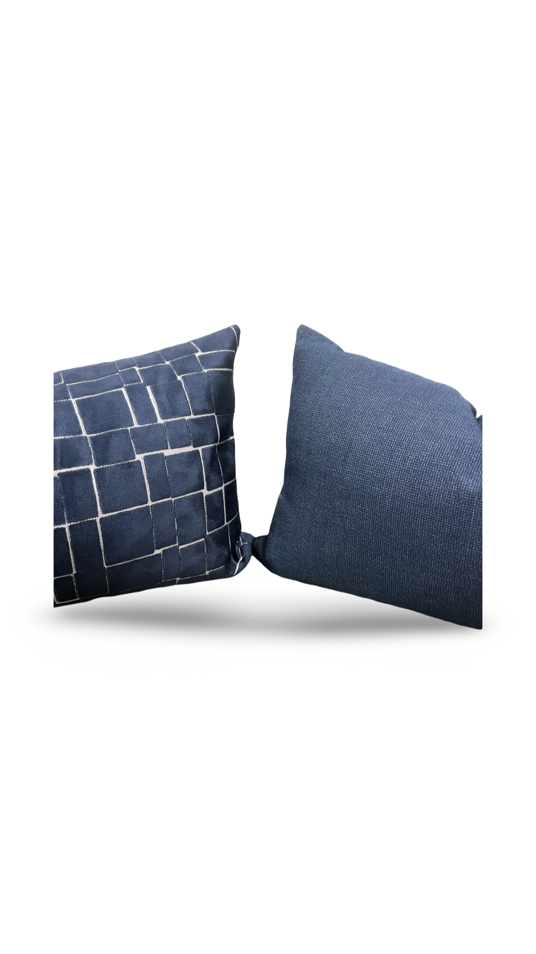 Mayfair Navy 12x18" Knife Edge Decorative Pillow