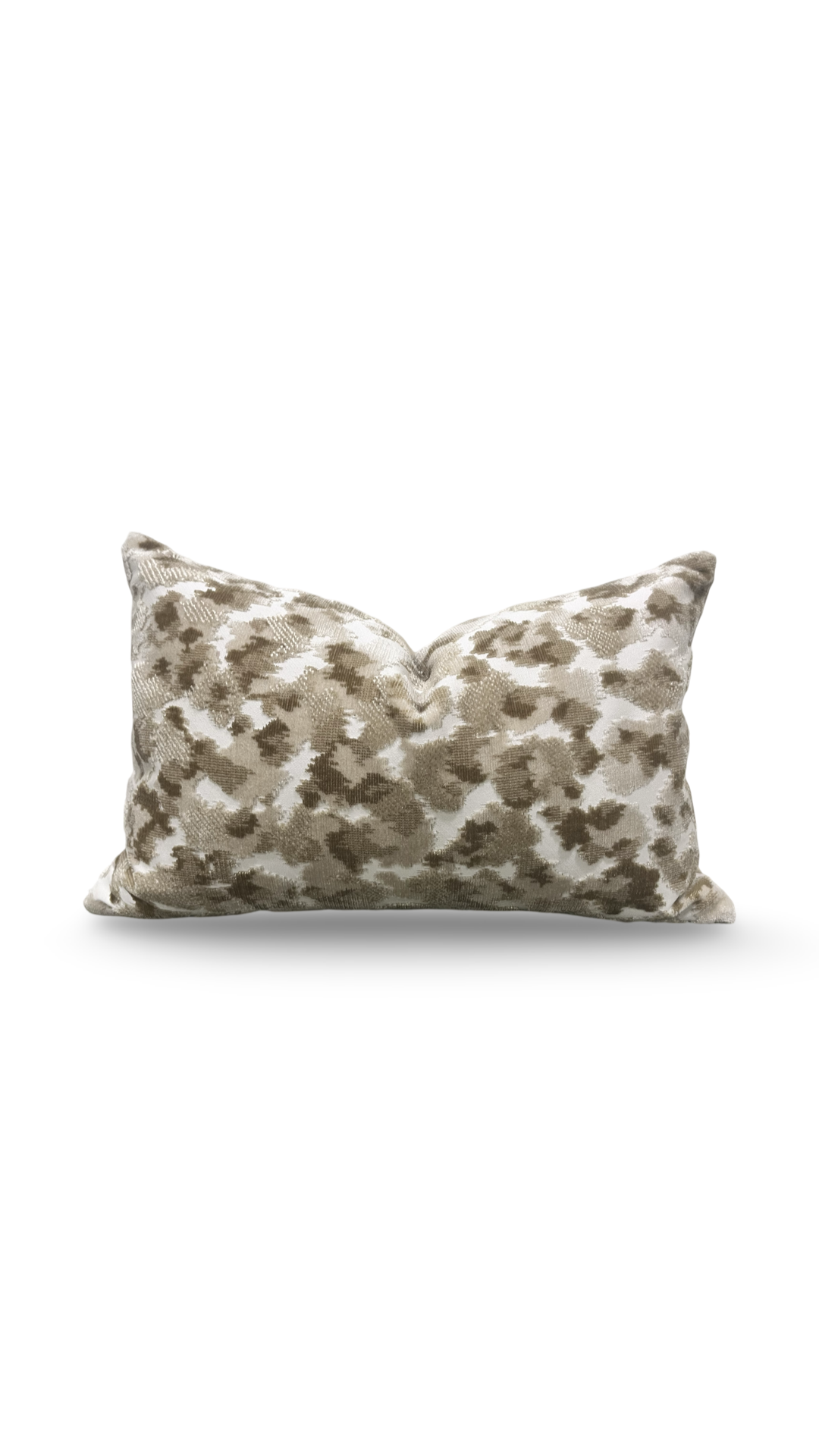 Decorative Lumbar 12x18 Knife Edge Pillow Java Ecru