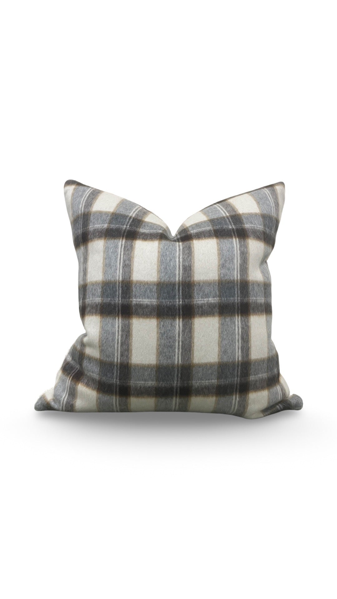 Decorative Pillow Mapleton Plaid Antelope 22x22" Knife Edge Cover