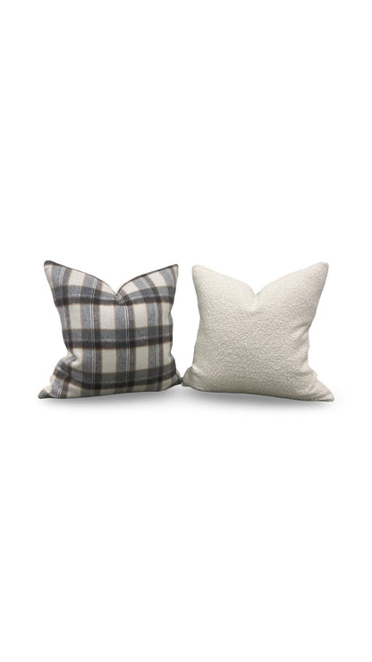 Decorative Pillow Mapleton Plaid Antelope 22x22" Knife Edge Cover