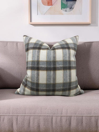 Decorative Pillow Mapleton Plaid Antelope 22x22" Knife Edge Cover