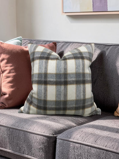 Decorative Pillow Mapleton Plaid Antelope 22x22" Knife Edge Cover