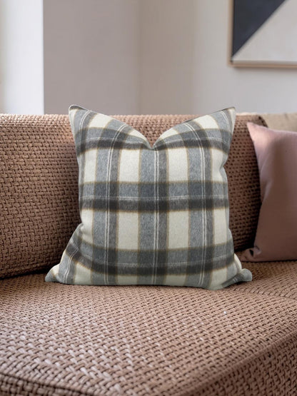 Decorative Pillow Mapleton Plaid Antelope 22x22" Knife Edge Cover