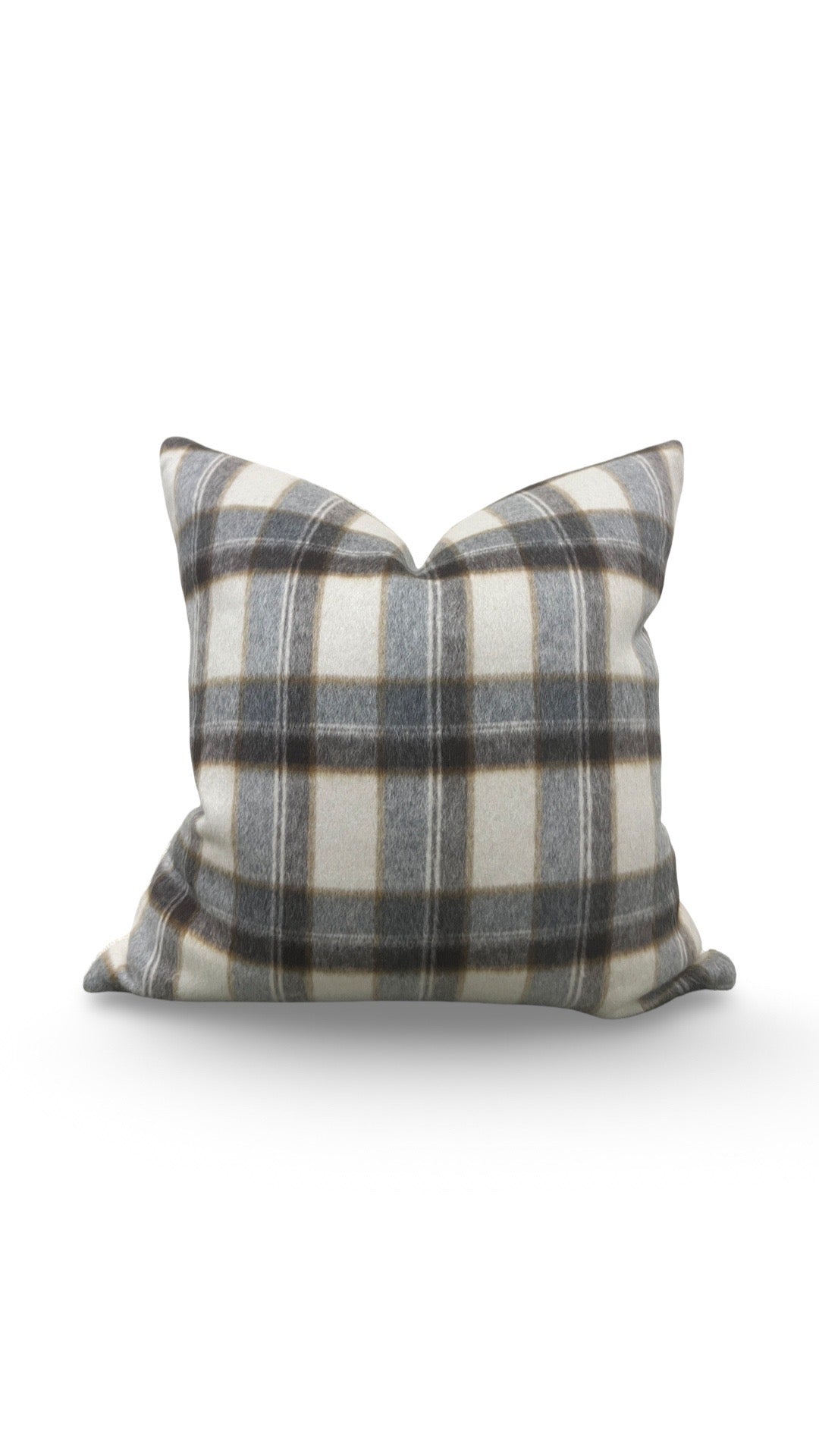 Decorative Pillow Mapleton Plaid Antelope 22x22" Knife Edge Cover