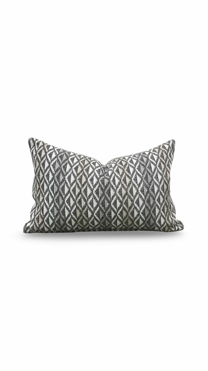 Marissa Granite 12X18" Knife Edge Decorative Lumbar Pillow