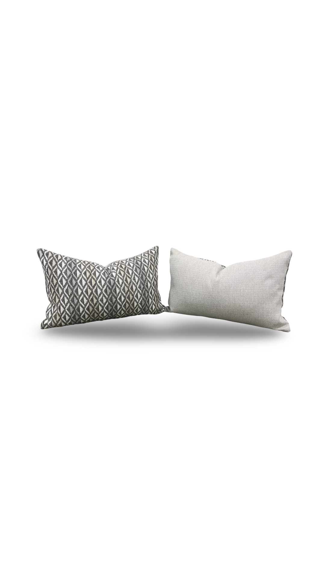 Marissa Granite 12X18" Knife Edge Decorative Lumbar Pillow