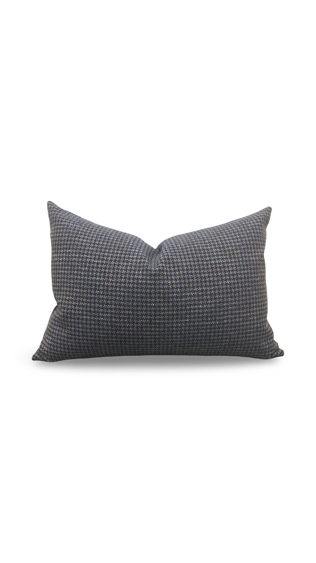 Small Houndstooth Lumbar Pillow Scout Anchor 12x18" Knife Edge Cover