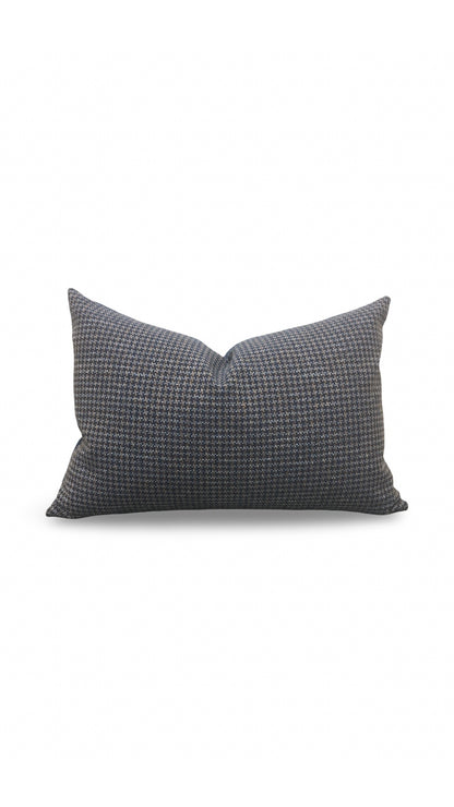 Small Houndstooth Lumbar Pillow Scout Anchor 12x18" Knife Edge Cover