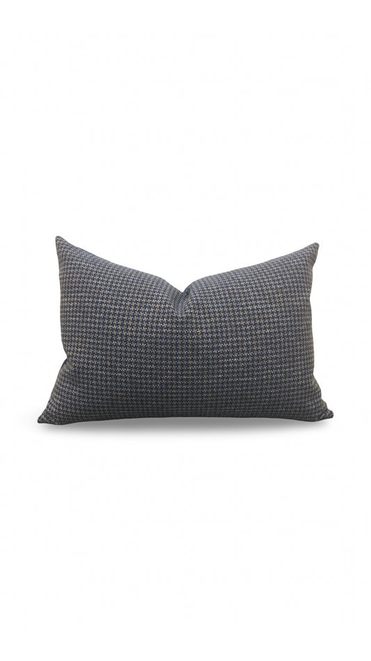 Small Houndstooth Lumbar Pillow Scout Anchor 12x18" Knife Edge Cover