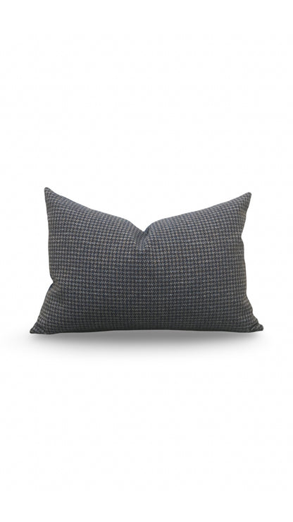 Small Houndstooth Lumbar Pillow Scout Anchor 12x18" Knife Edge Cover