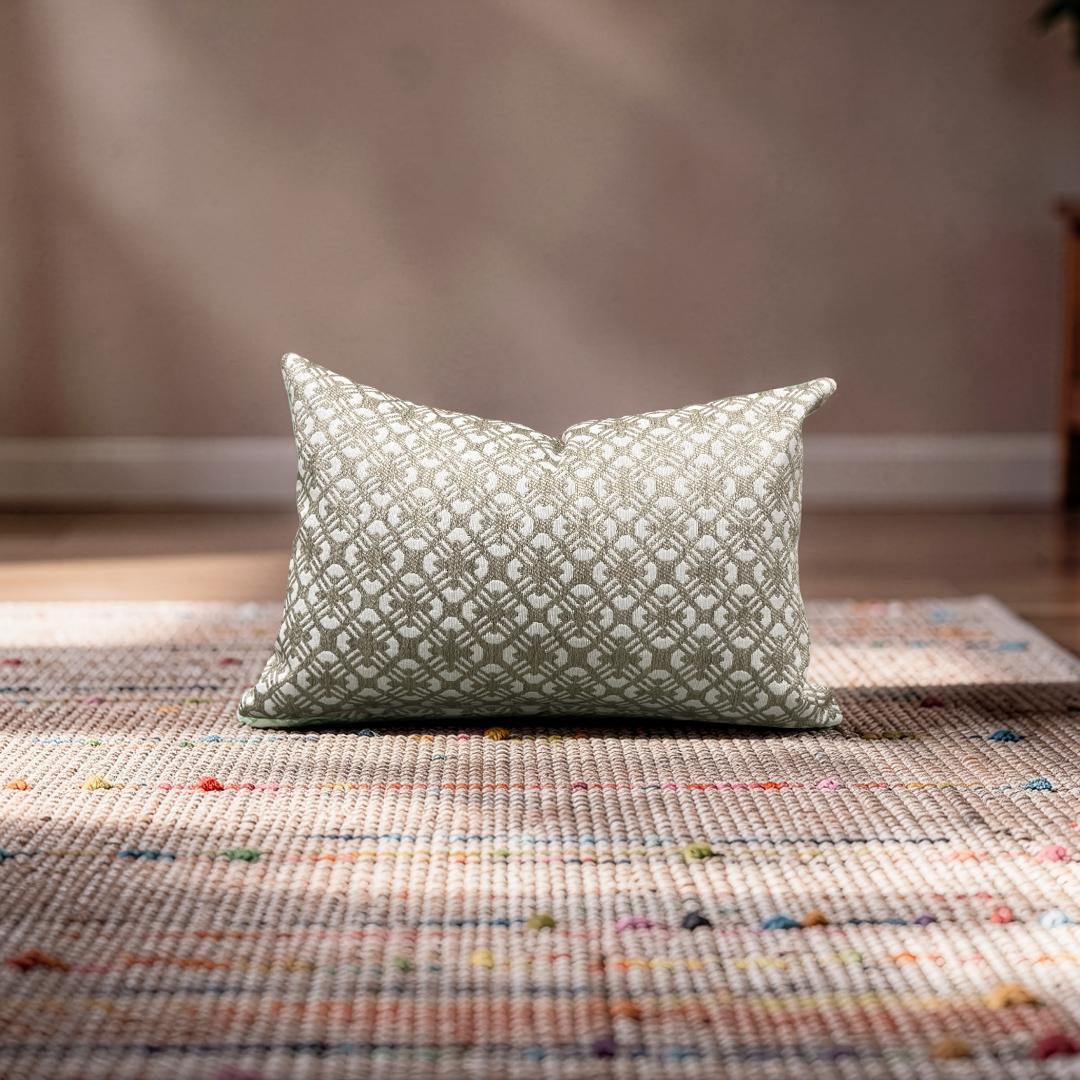 Lumbar Pillow Cafe Webster 12x18" Knife Edge Cove