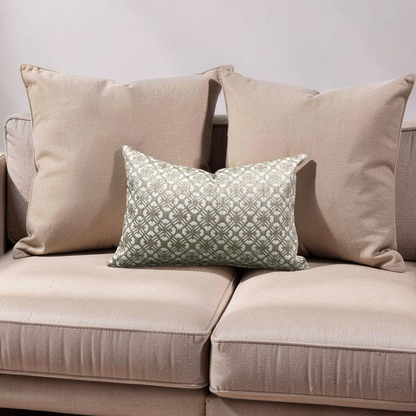 Lumbar Pillow Cafe Webster 12x18" Knife Edge Cove