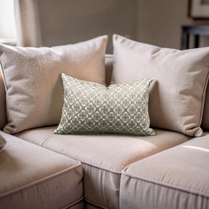 Lumbar Pillow Cafe Webster 12x18" Knife Edge Cove