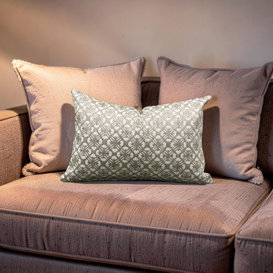 Lumbar Pillow Cafe Webster 12x18" Knife Edge Cove