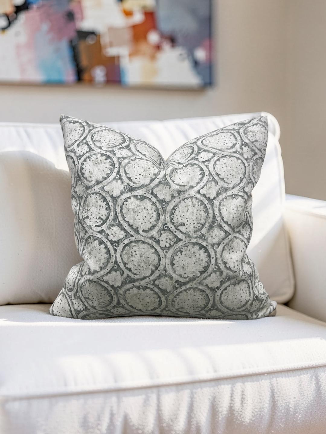 Decorative Pillow Thistle Fern 20x20" Knife Edge Cover