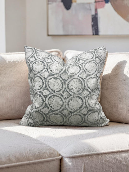 McLaurin & Piercy Decorative Pillow Thistle Fern 22x22" Knife Edge Cover