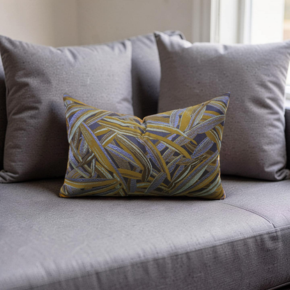 Metaphores Lumbar Pillow Arundo Libellule 12x18" Knife Edge Cover