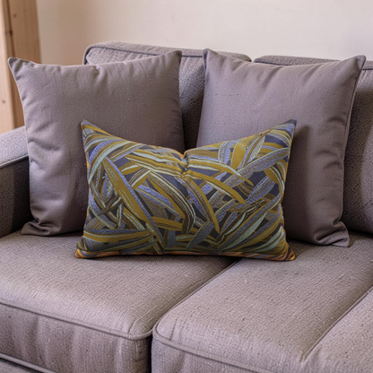 Metaphores Lumbar Pillow Arundo Libellule 12x18" Knife Edge Cover