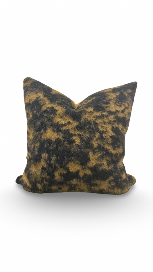 Designer Fabric Pampa Fauve 20X20" Knife Edge Decorative Throw Pillow