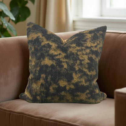 Designer Fabric Pampa Fauve 20X20" Knife Edge Decorative Throw Pillow