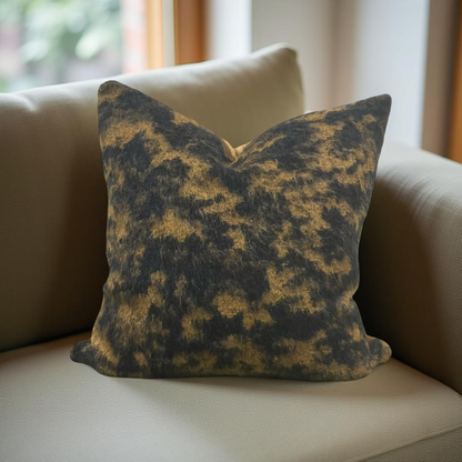 Designer Fabric Pampa Fauve 20X20" Knife Edge Decorative Throw Pillow