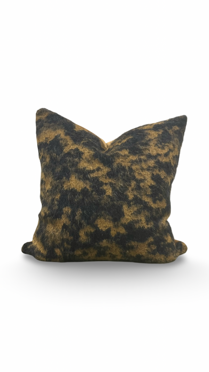 Designer Fabric Pampa Fauve 20X20" Knife Edge Decorative Throw Pillow