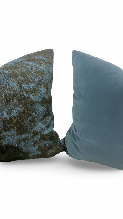 Designer Fabric Pampa Mousse 20X20" Knife Edge Decorative Throw Pillow