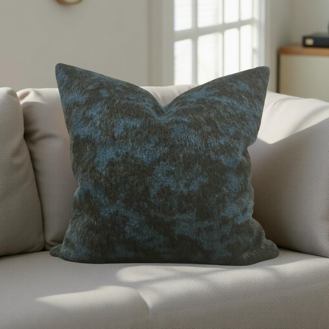 Designer Fabric Pampa Mousse 20X20" Knife Edge Decorative Throw Pillow