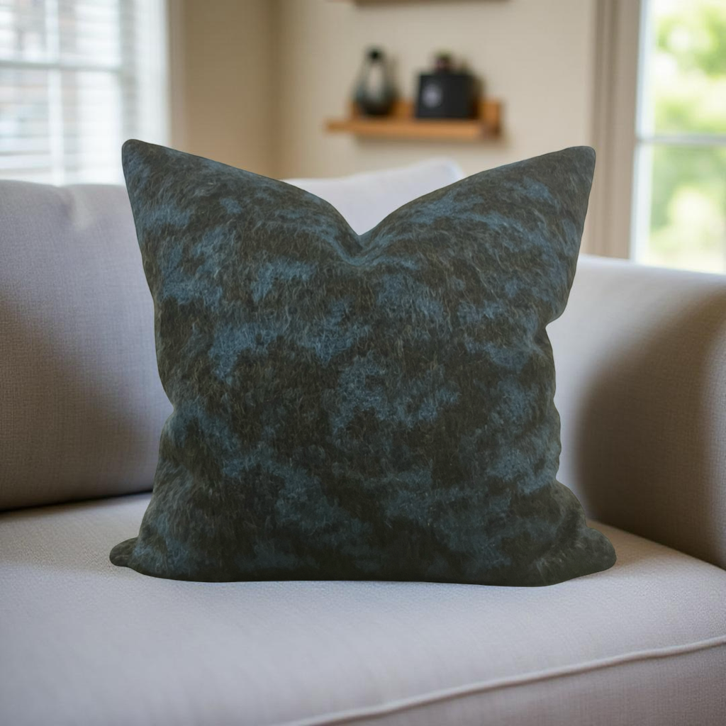Designer Fabric Pampa Mousse 20X20" Knife Edge Decorative Throw Pillow