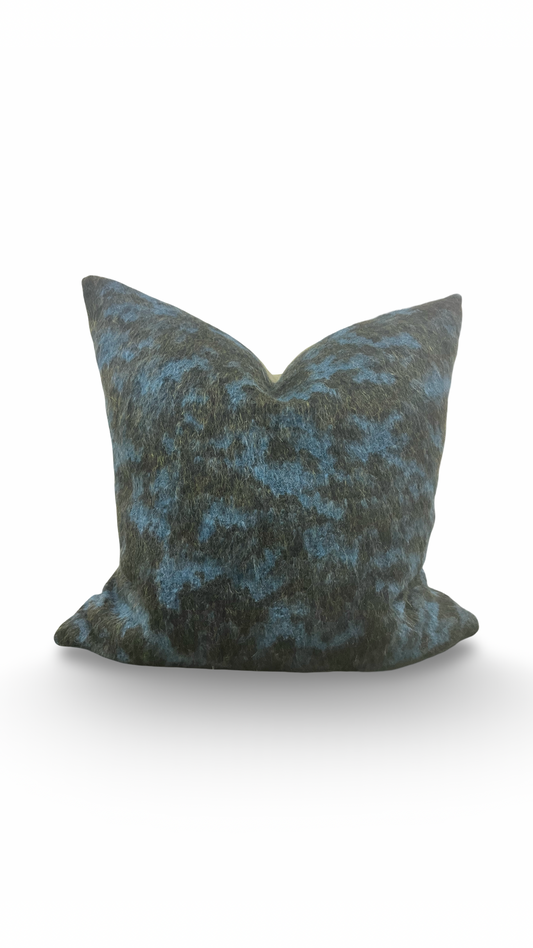 Designer Fabric Pampa Mousse 22x22" Knife Edge Decorative Throw Pillow