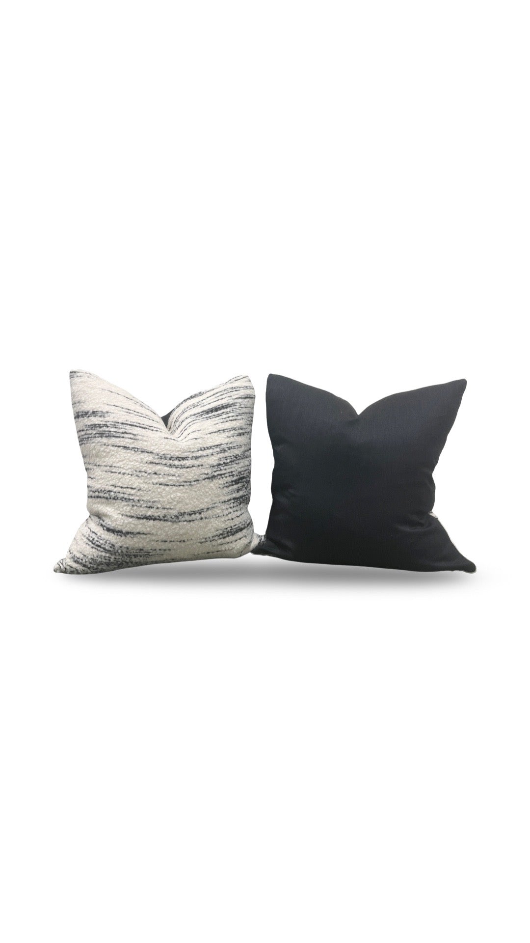 Misia Decorative Pillow Hors Du Temps Carbone 20x20" Knife Edge Cover