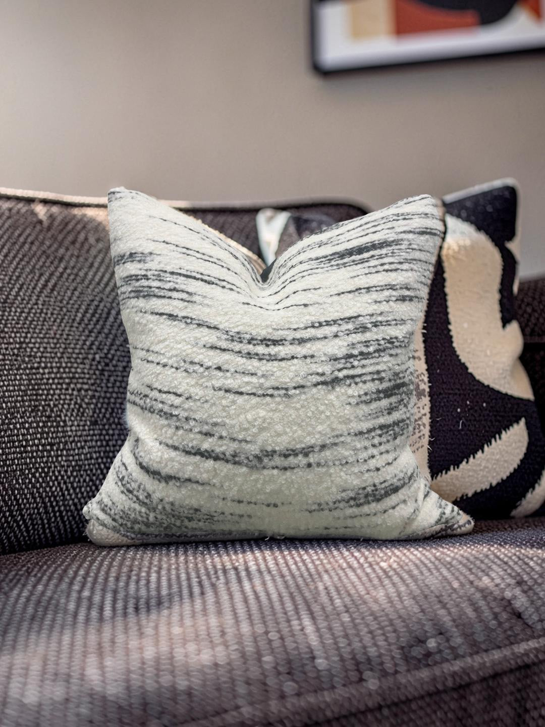 Misia Decorative Pillow Hors Du Temps Carbone 20x20" Knife Edge Cover