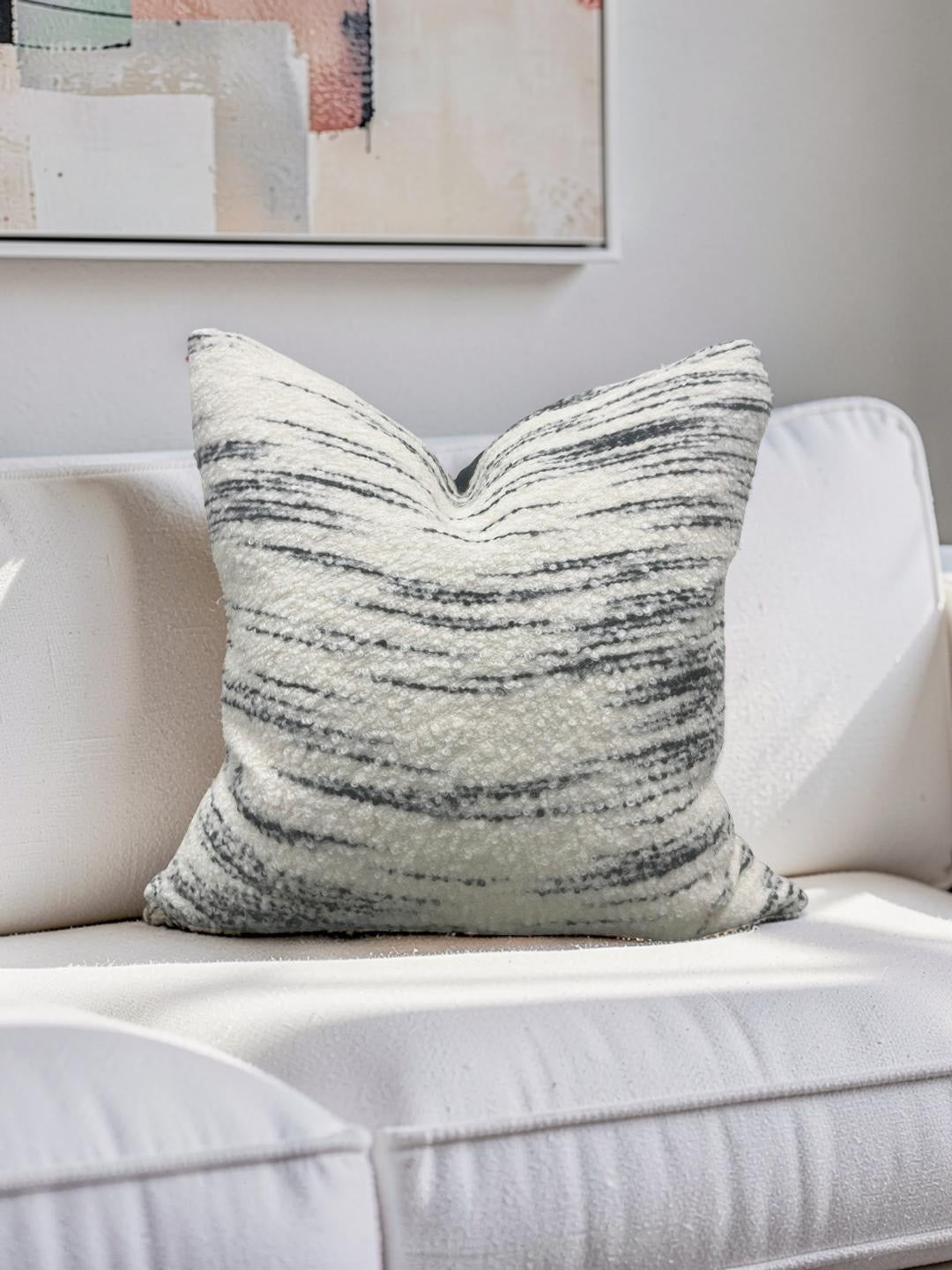Misia Decorative Pillow Hors Du Temps Carbone 20x20" Knife Edge Cover