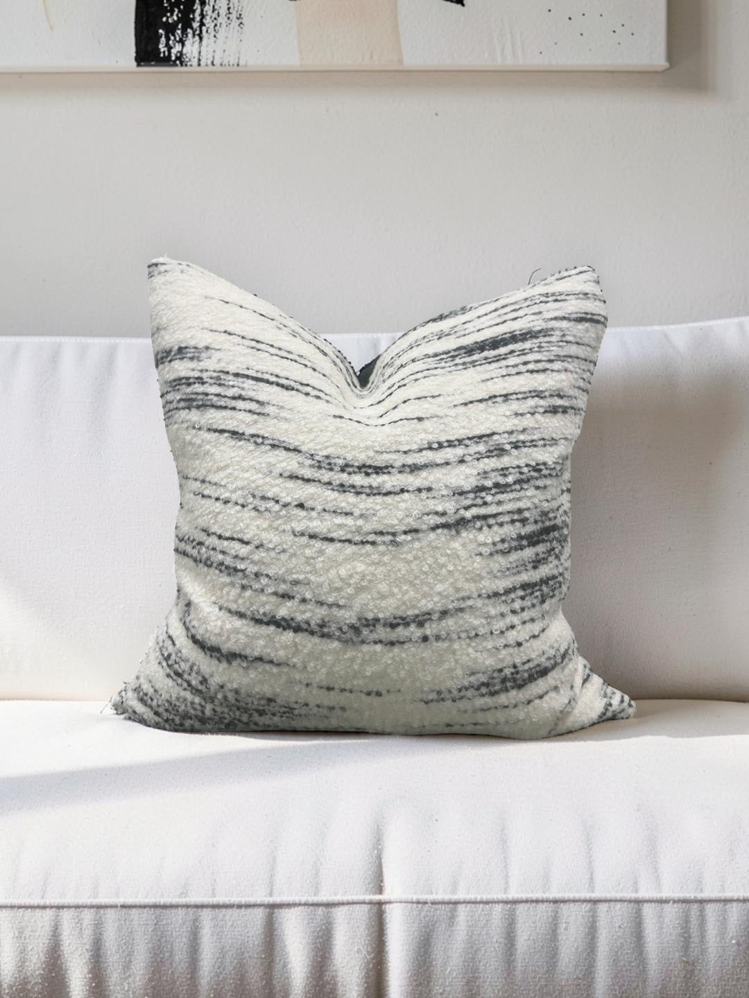 Misia Decorative Pillow Hors Du Temps Carbone 20x20" Knife Edge Cover