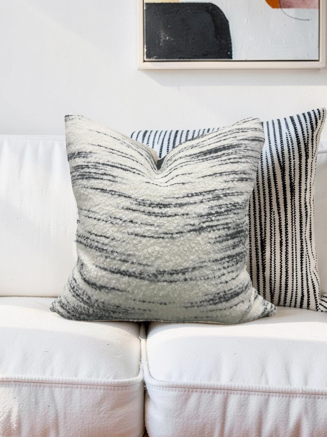 Misia Decorative Pillow Hors Du Temps Carbone 20x20" Knife Edge Cover