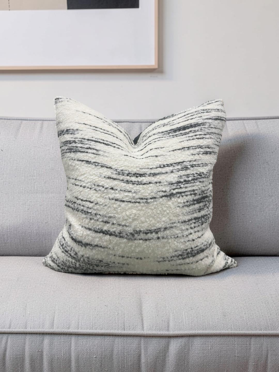 Misia Decorative Pillow Hors Du Temps Carbone 20x20" Knife Edge Cover