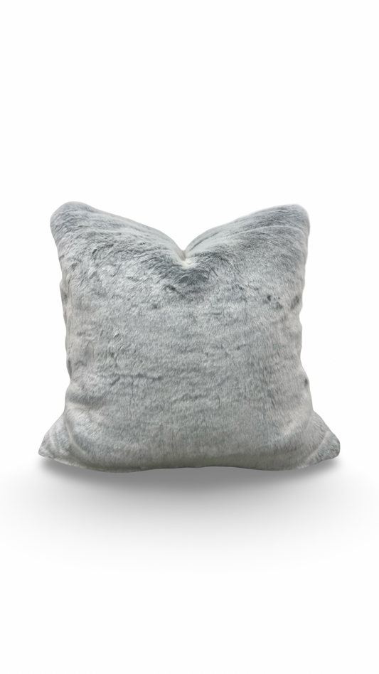 Misia Fur Decorative Pillow Montparnos Givre 22x22" Knife Edge Cover