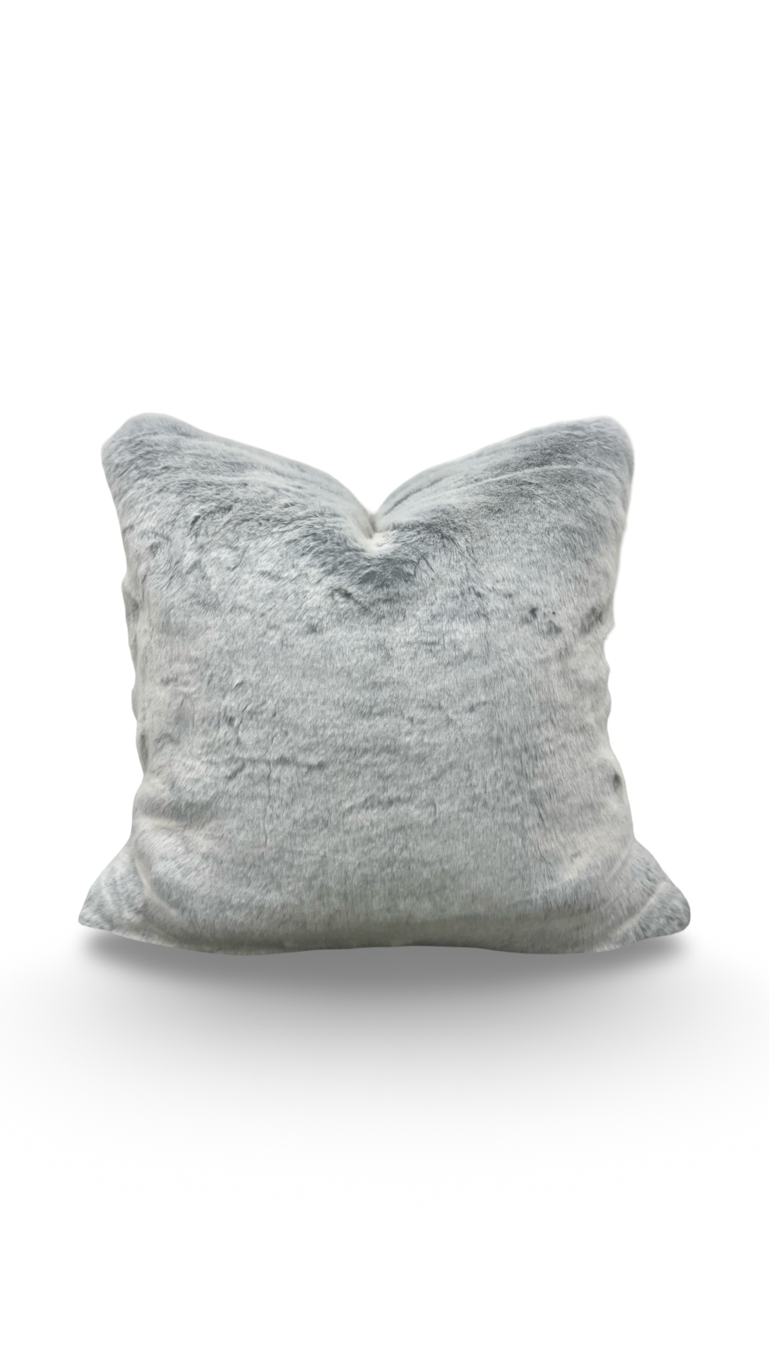 Misia Fur Decorative Pillow Montparnos Givre 22x22" Knife Edge Cover