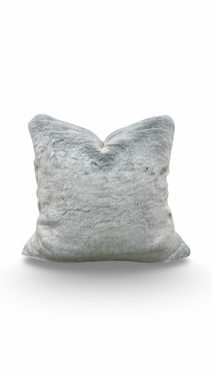 Misia Fur Decorative Pillow Montparnos Givre 22x22" Knife Edge Cover