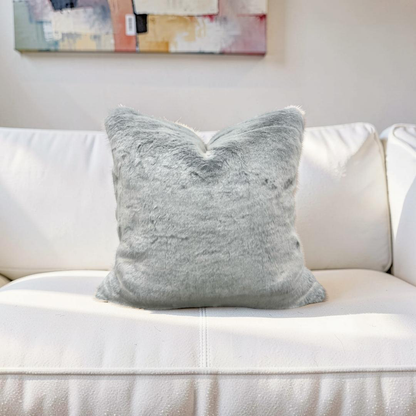 Misia Fur Decorative Pillow Montparnos Givre 22x22" Knife Edge Cover