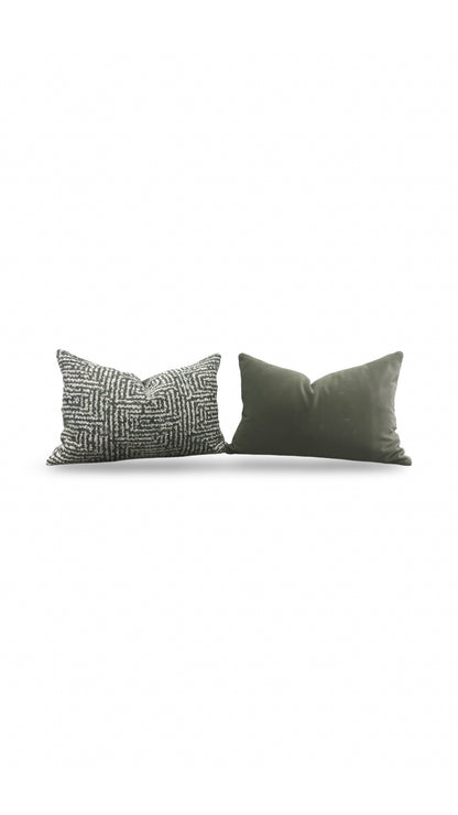 Lumbar Pillow Mixed Media 12x18" Knife Edge Cover