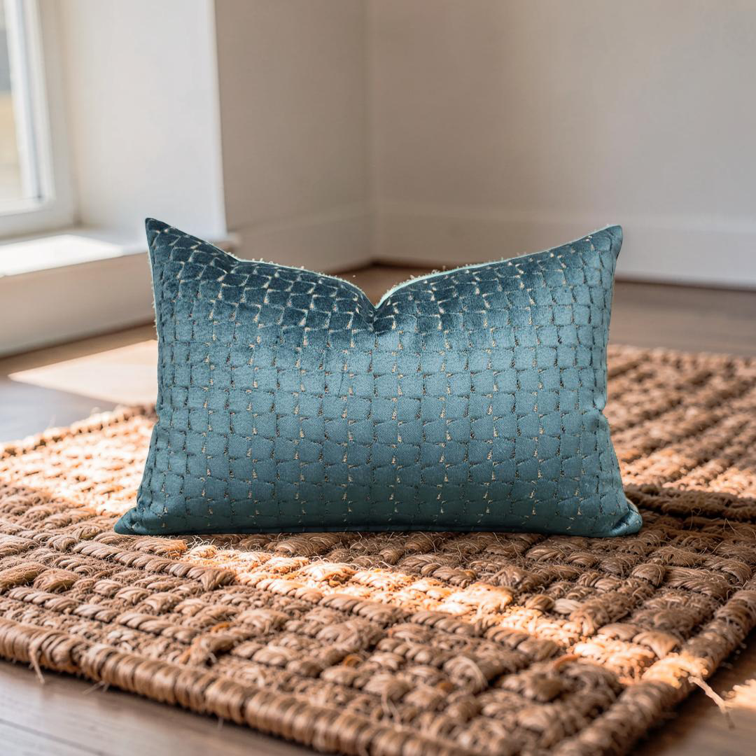 Lumbar Pillow Remark Tahitian 12x18" Knife Edge Cover