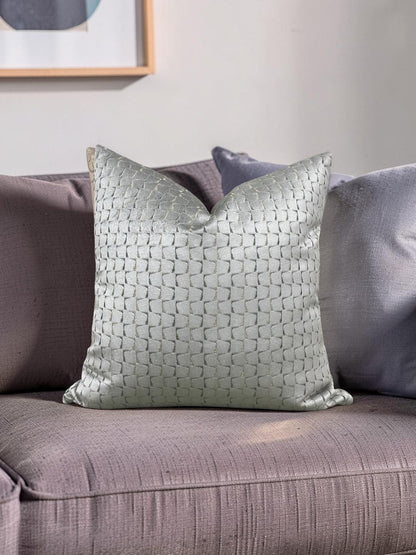 Decorative Pillow Remark Linen 18x18" Knife Edge Cover
